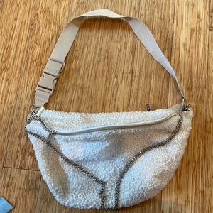 Beis faux shearling Fanny pack- used once